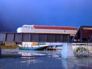 Ship under Trestle Ship under Trestle