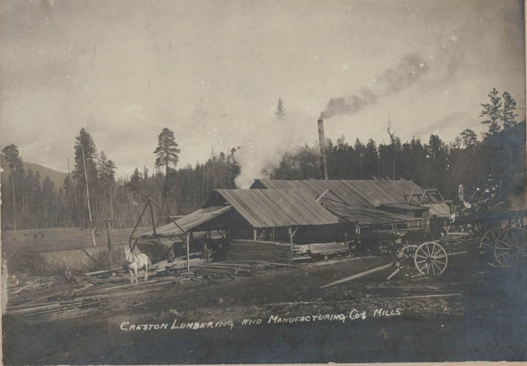Creston Lumbering Company Sawmill, Creston BC