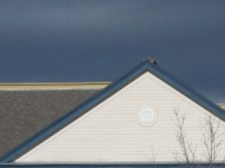 A building that has been added on to at least twice.