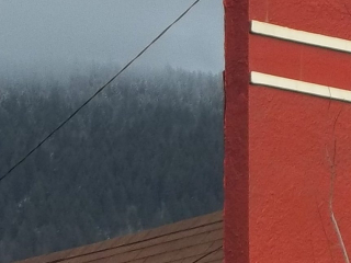 A building with a false front